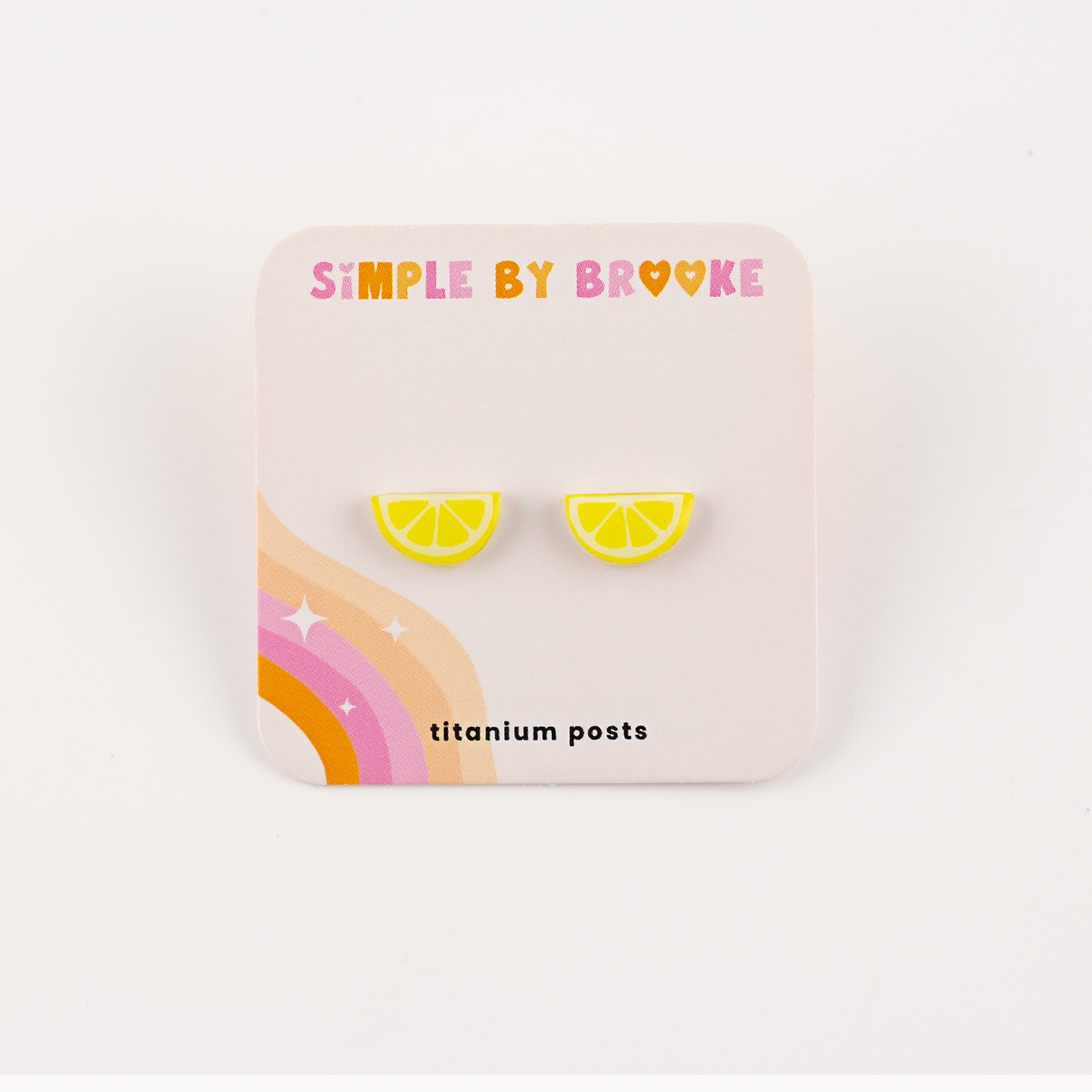 Lemon Wedge Earrings