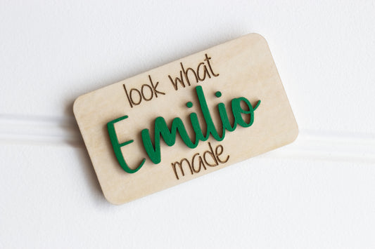 Personalized Look What I Made Magnet