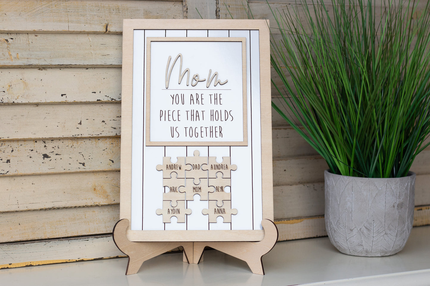 Mom Puzzle Piece Sign