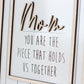 Mom Puzzle Piece Sign