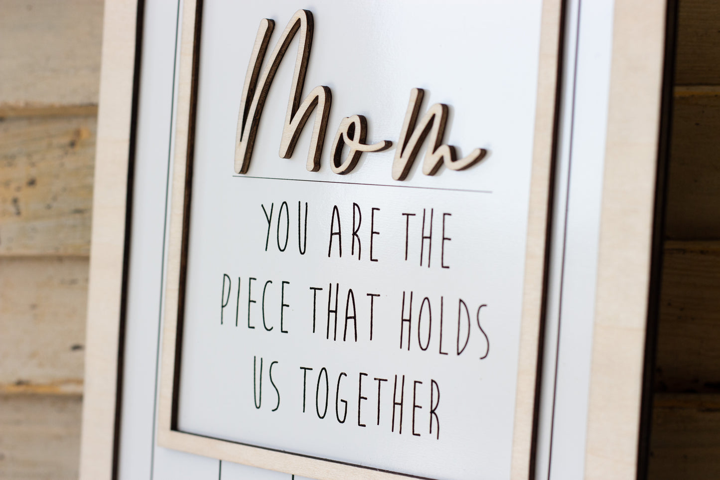 Mom Puzzle Piece Sign
