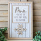 Mom Puzzle Piece Sign