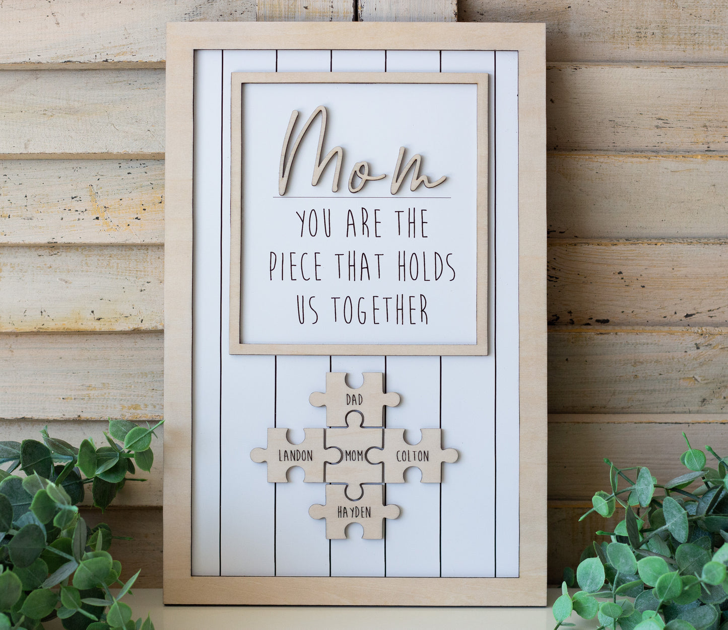 Mom Puzzle Piece Sign