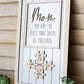 Mom Puzzle Piece Sign
