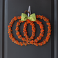 Orange Pumpkin Shaped Berry Wreath