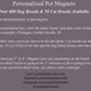Personalized Pet Magnet