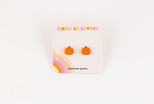 Pumpkin Earrings