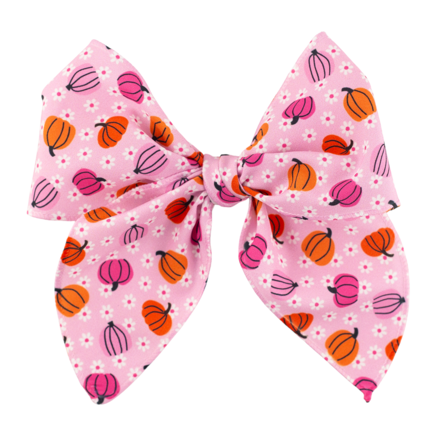 Pumpkins on Pink Bow