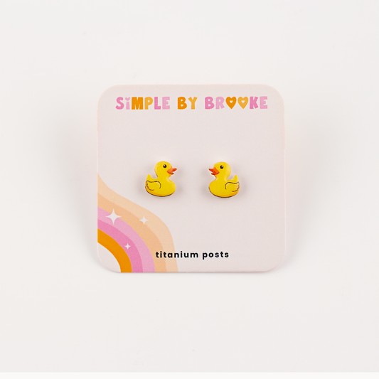 Rubber Duck Earrings