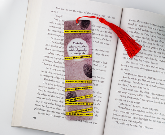 True Crime Acrylic Bookmark