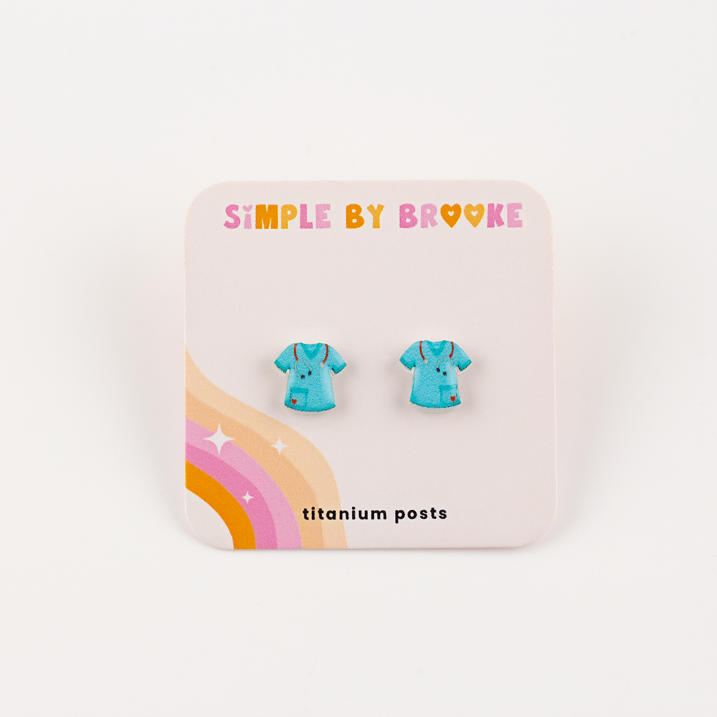 Scrub Top Earrings