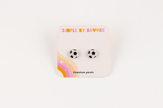 Soccer Earrings