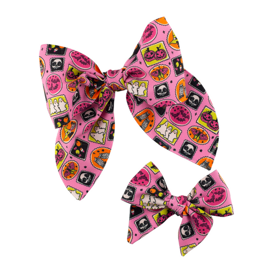 Halloween Stamps Bow