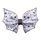 Printed Bat Shaped Leather Bows