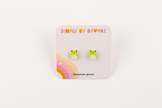 Frog Squishmallow Earrings