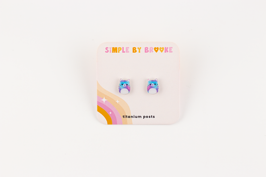 Galaxy Cat Squishmallow Earrings