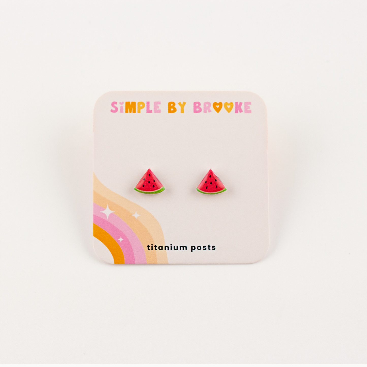 Watermelon Slice Earrings
