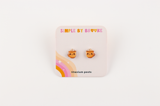 Coffee Earrings