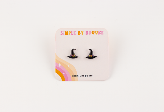 Witch Hat Earrings