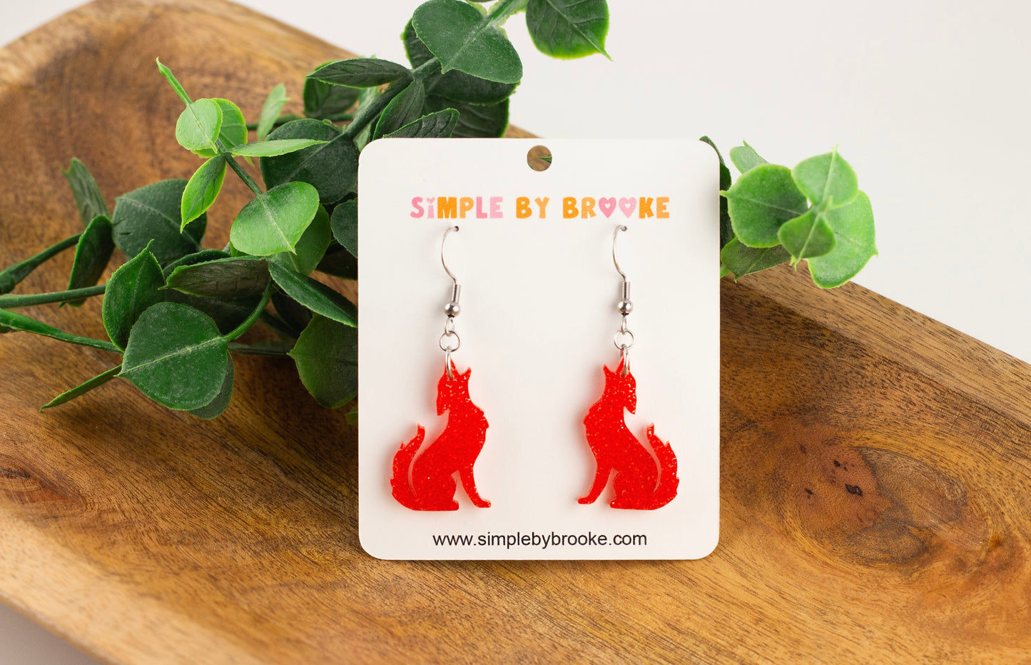 Lewis Coyote Dangle Earrings